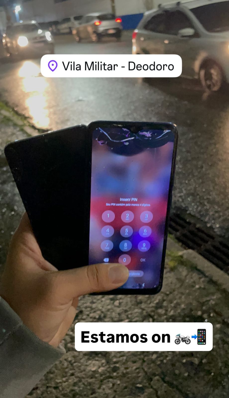 Celular após manutenção